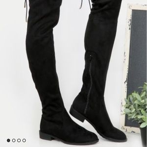 Flat ABOVE THE KNEE BOOTS ,"Thight high" ,